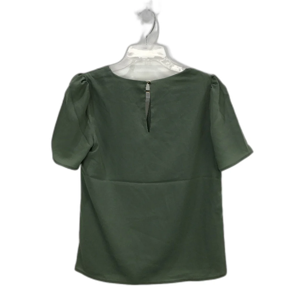 Portmans Daria Shell Olive Green Short Sleeve Top Ladies Size AU 6 NEW - Image 2