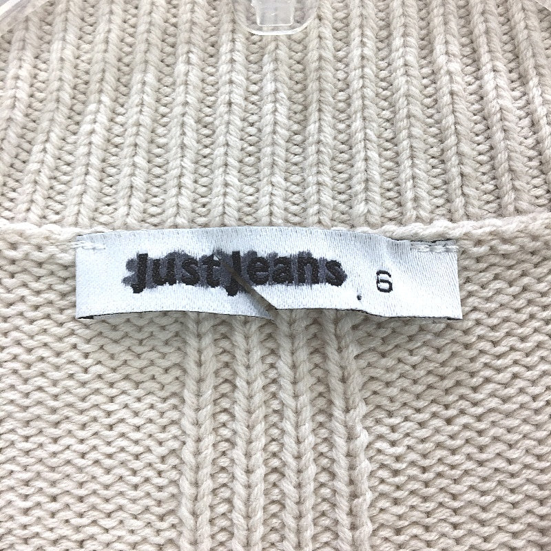 Just Jeans Dakota Oatmeal V Neck Knitted Pullover Sweater Ladies Size AU 6 NEW - Image 3
