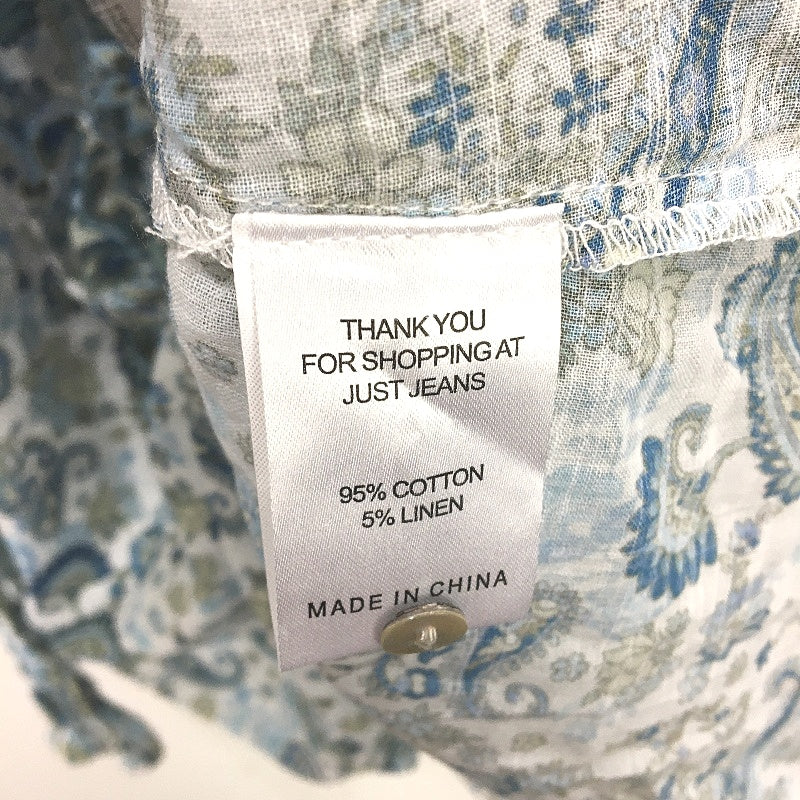 Just Jeans Lorelai Button Thru Paisley Green Blouse Ladies Size AU 18 Curve NEW - Image 4