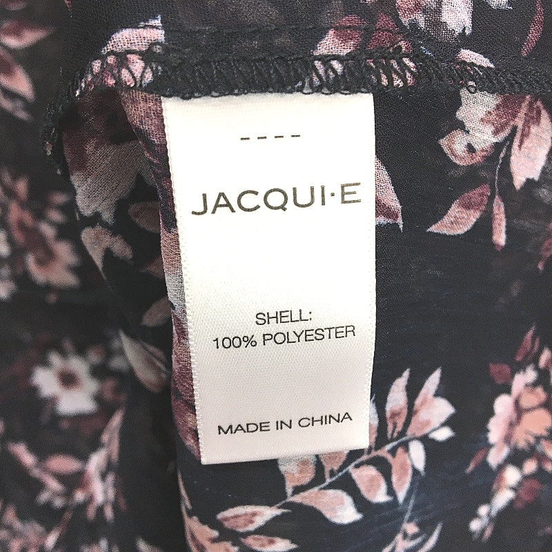 Jacqui.E Melania Flower Whispers Frill Detail Black Blouse Ladies Size AU 18 NEW - Image 6