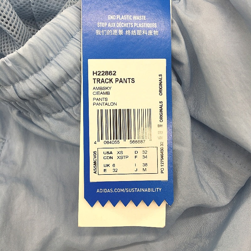 Adidas Primegreen Shattered Trefoil Sky Blue Track Pants Ladies Size UK 6 NEW - Image 4