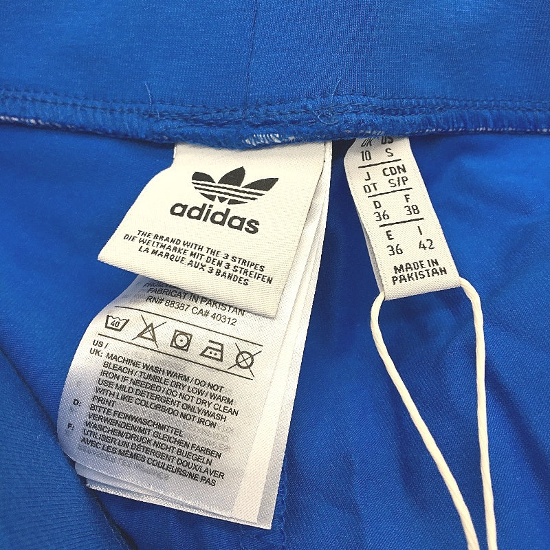 Adidas AdiColor Classics 3 Stripes Blue Bird Cotton Tights Ladies Size UK 10 NEW - Image 3