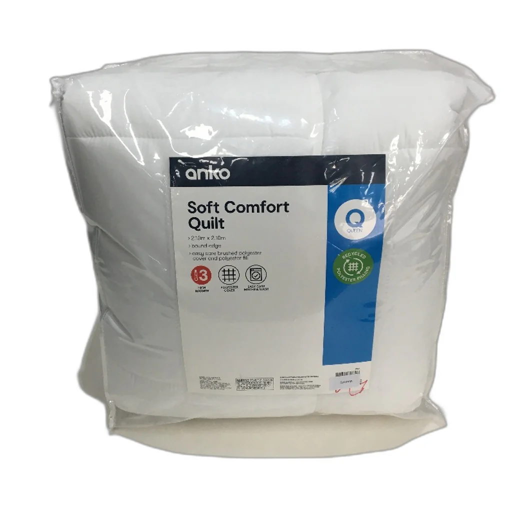 Easy Care Machine Washable High Warmth High Warmth Soft Comfort Quilt QUEEN NEW - Image 4