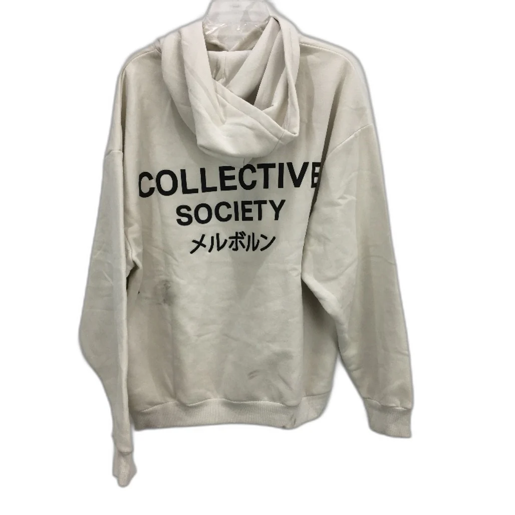 Jay Jays Collective Society Ecru Oversized Fit Hoodie Mens Size Medium NEW - Image 2