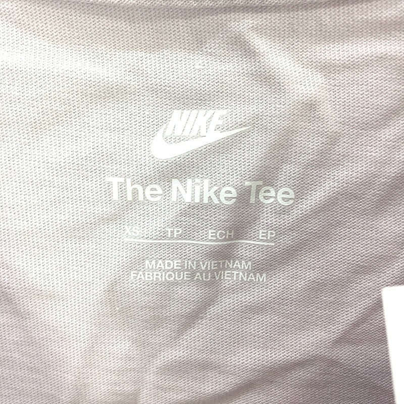Nike Embroidered Fur Detail Logo Lilac Tee Shirt Ladies Size XS NEW - Image 3
