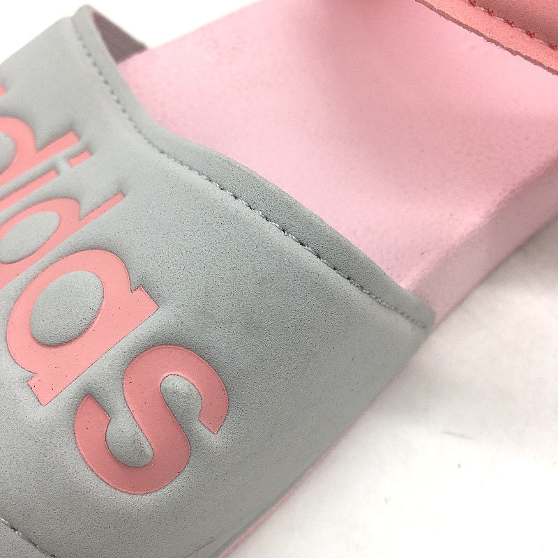 Adidas Pink Silver Adilette Cloudfoam Sandals FY8849 KIDS Size US 5 EU 37 NEW - Image 4