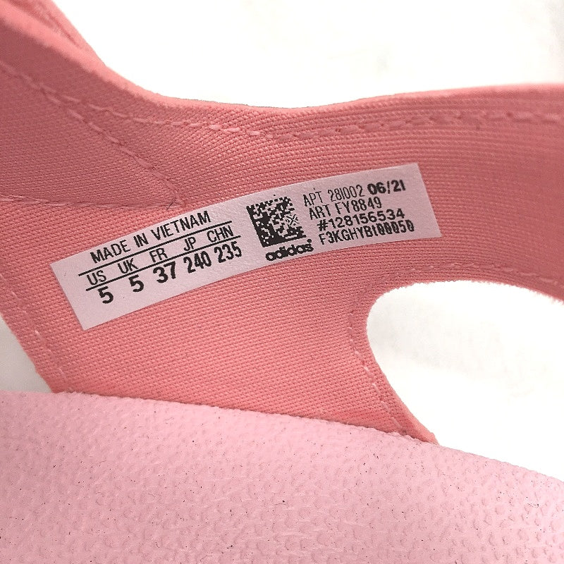 Adidas Pink Silver Adilette Cloudfoam Sandals FY8849 KIDS Size US 5 EU 37 NEW - Image 5