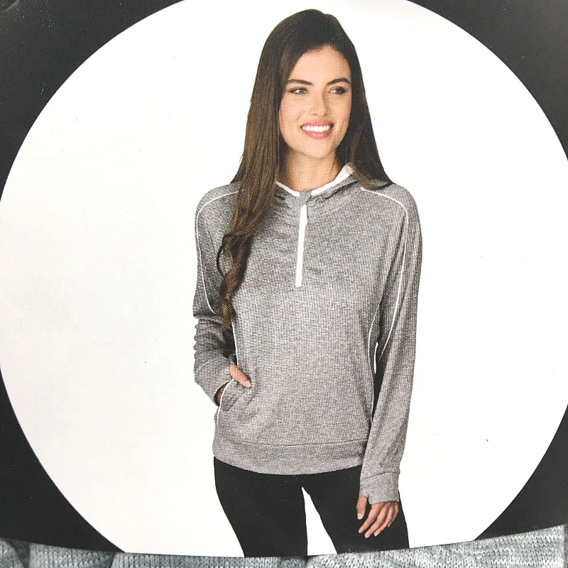 Crane Charcoal Grey Moisture Regulating Fleece Hoodie Jumper Ladies Size XL NEW - Image 3