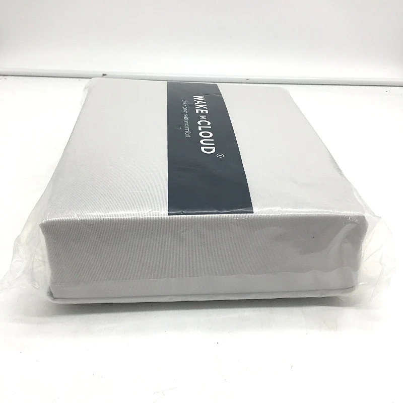 Wake in Cloud Lightweight Silver Grey Fitted Sheet Set DOUBLE Bed NEW - Image 4