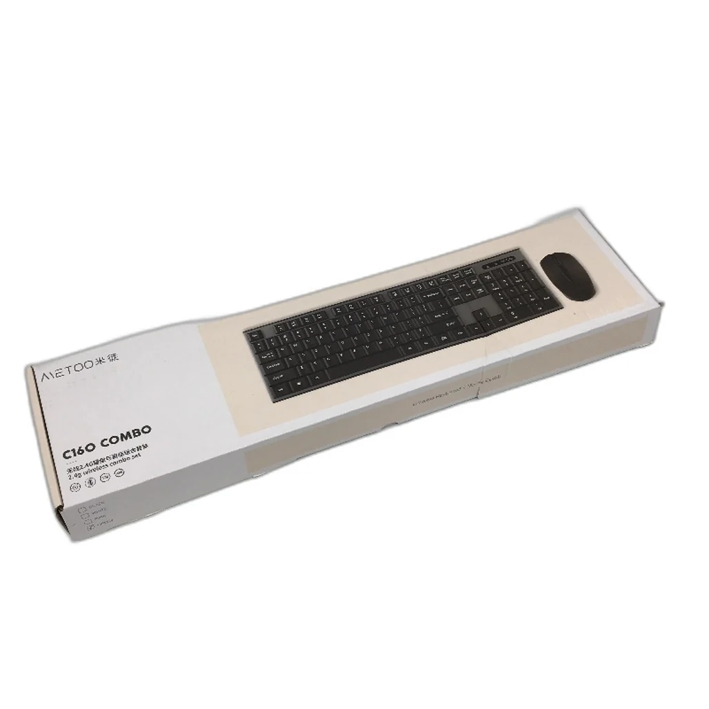 MeToo C160 Wireless Keyboard and Mouse Combo Ultra-Thin 2.4 USB Connection NEW - Image 6
