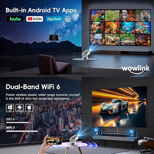 Wowlink W210 Auto Keystone Mini Home Theatre Projector with Wireless Mouse DEMO - Image 3