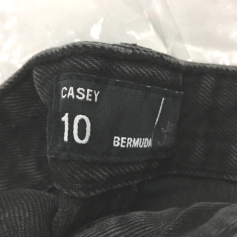 Jay Jays Casey Bermuda Gravel Black Ripped Denim Shorts Ladies Size AU 10 NEW - Image 4