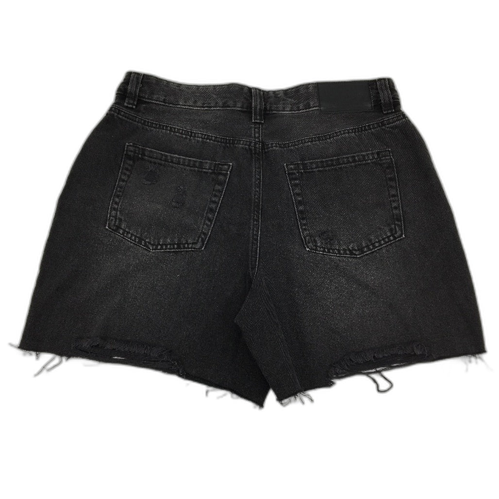 Jay Jays Casey Bermuda Gravel Black Ripped Denim Shorts Ladies Size AU 12 NEW - Image 2