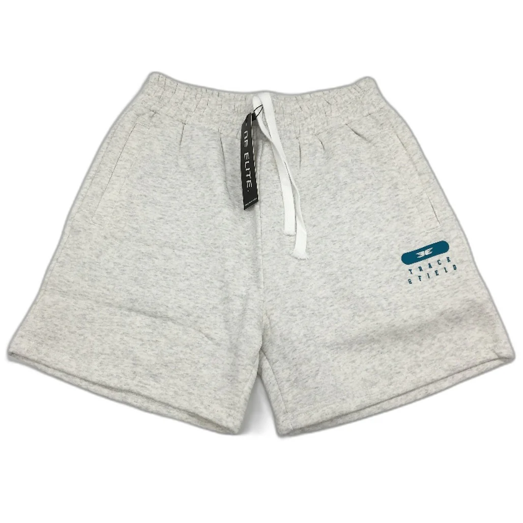 Elite Eleven Track and Field Oversized Fit White Fleece Shorts Unisex Size S NEW