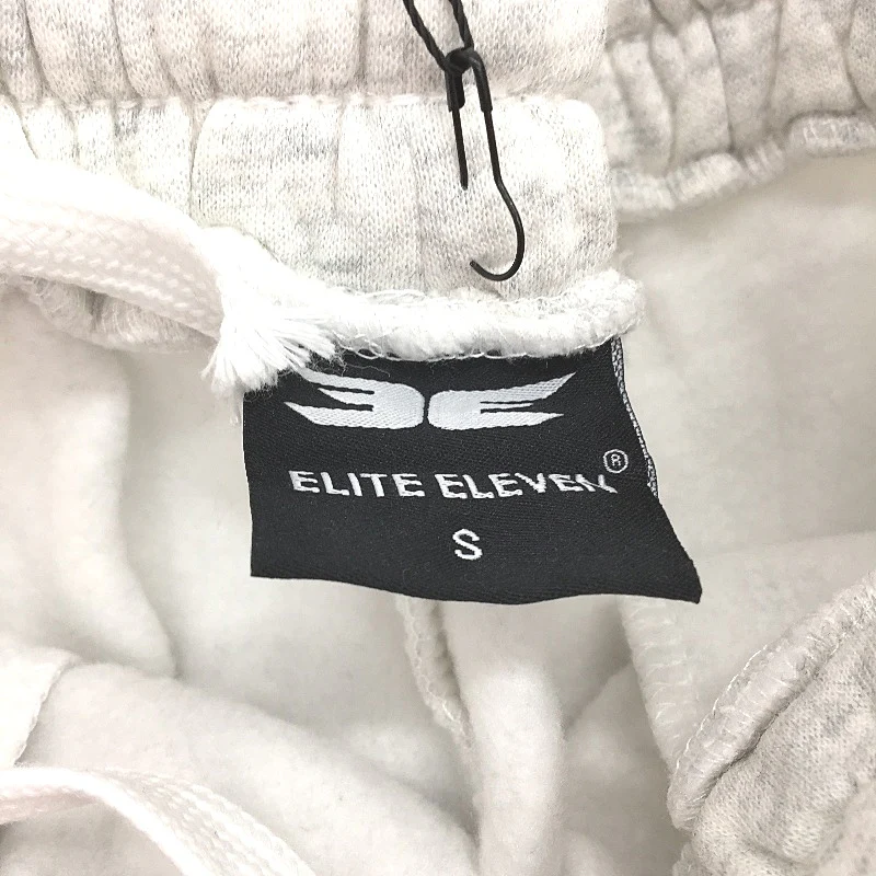 Elite Eleven Track and Field Oversized Fit White Fleece Shorts Unisex Size S NEW - Image 3