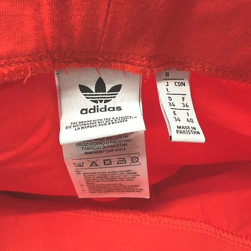 Adidas Originals Adicolor 3 Stripes Red Cotton Tights Ladies Size UK 8 NEW - Image 3