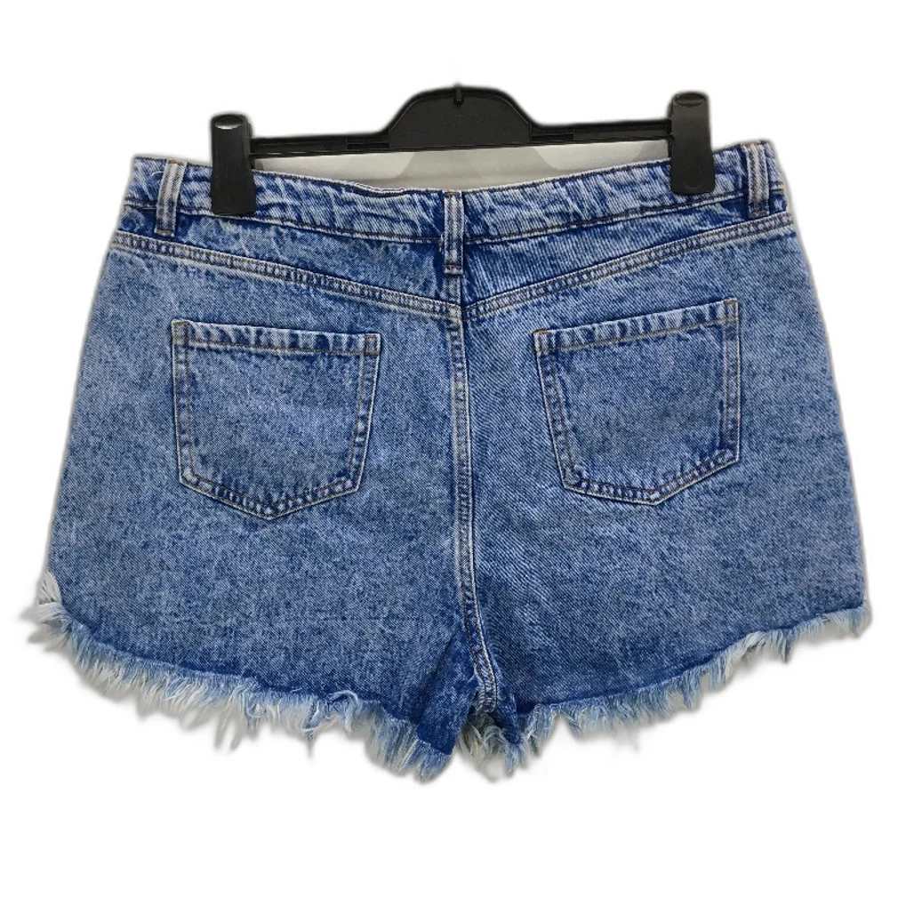 Jay Jays Riley High Rise Cheeky Ripped Bright Blue Shorts Ladies Size AU 16 NEW - Image 2