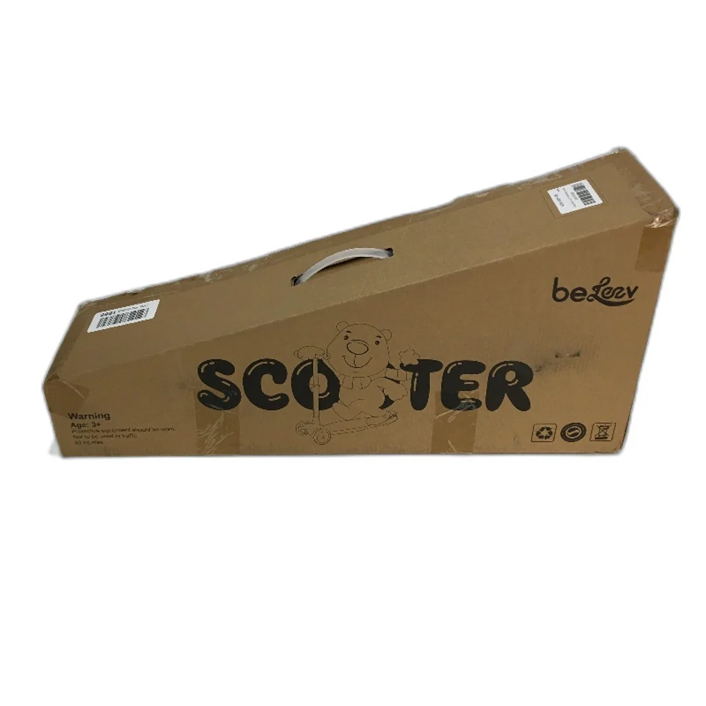 Beleev 3 Wheel Kids Scooter 4 Levels Adjustable Height Lean Steer Age 3-14 NEW - Image 4