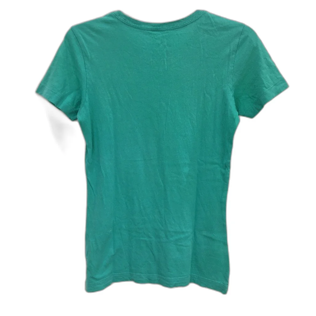 Nike Original Turquoise 100% Cotton Slim Fit Short Sleeve T Shirt Womens Size S - Image 2
