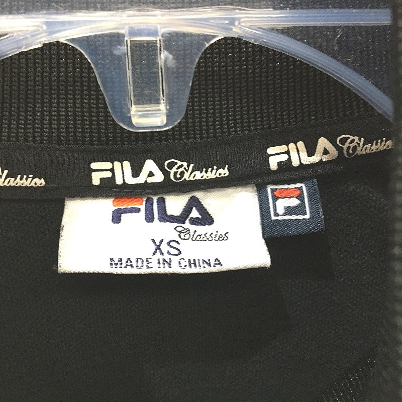 FILA Black Full Front Zip Collared Sports Jacket Light Stretchy Mens Size XS - Image 4