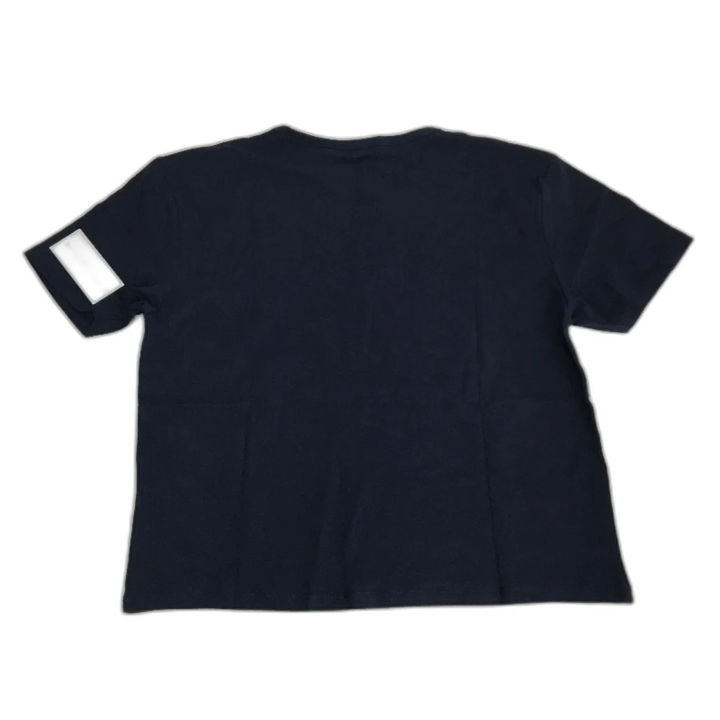 Tommy Hilfiger Sport Navy Colour Block Cropped T-Shirt Ladies Size Small NEW - Image 2