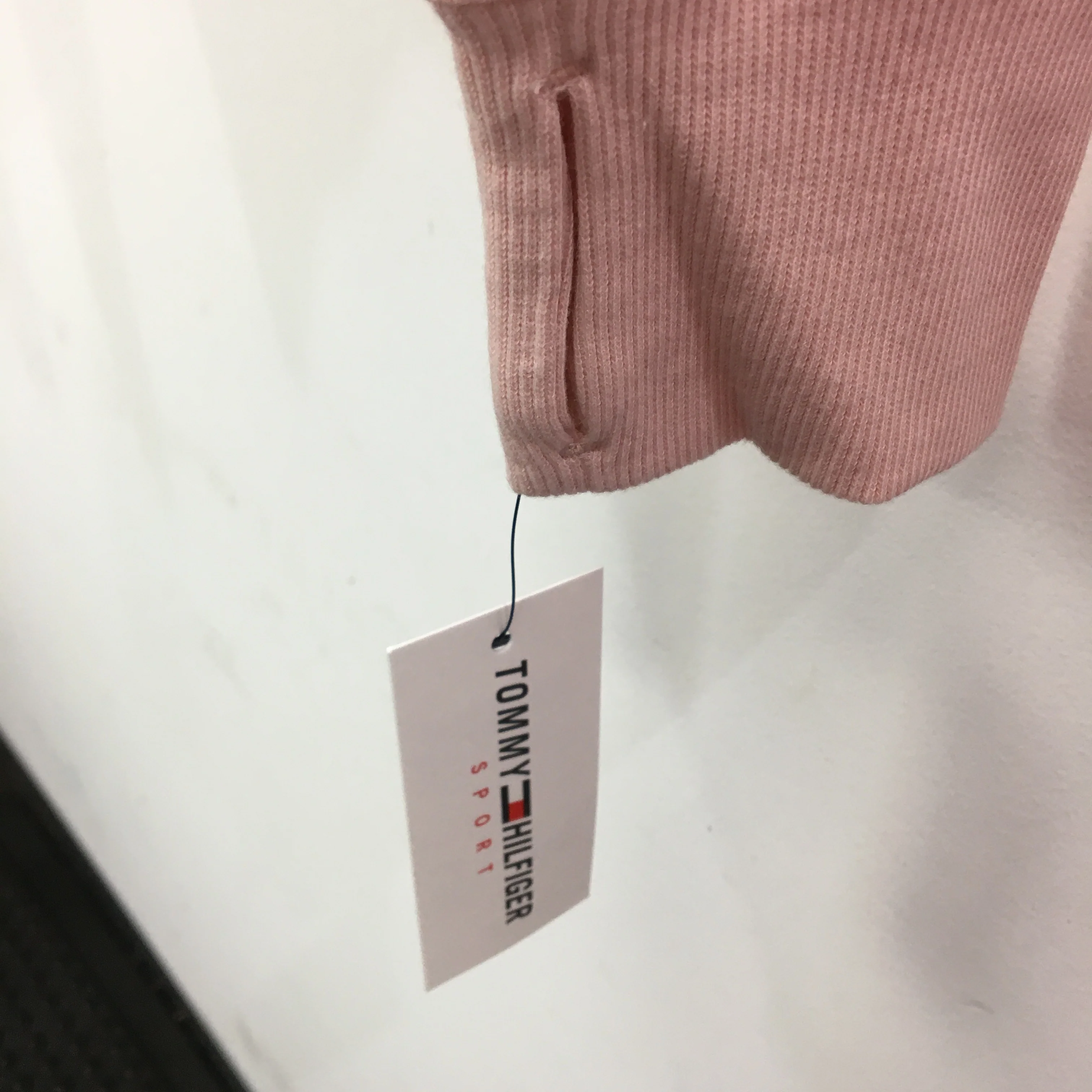Tommy Hilfiger Sport Pink Cowl Neck Cotton Training Sweater Ladies Sz Small NEW - Image 4