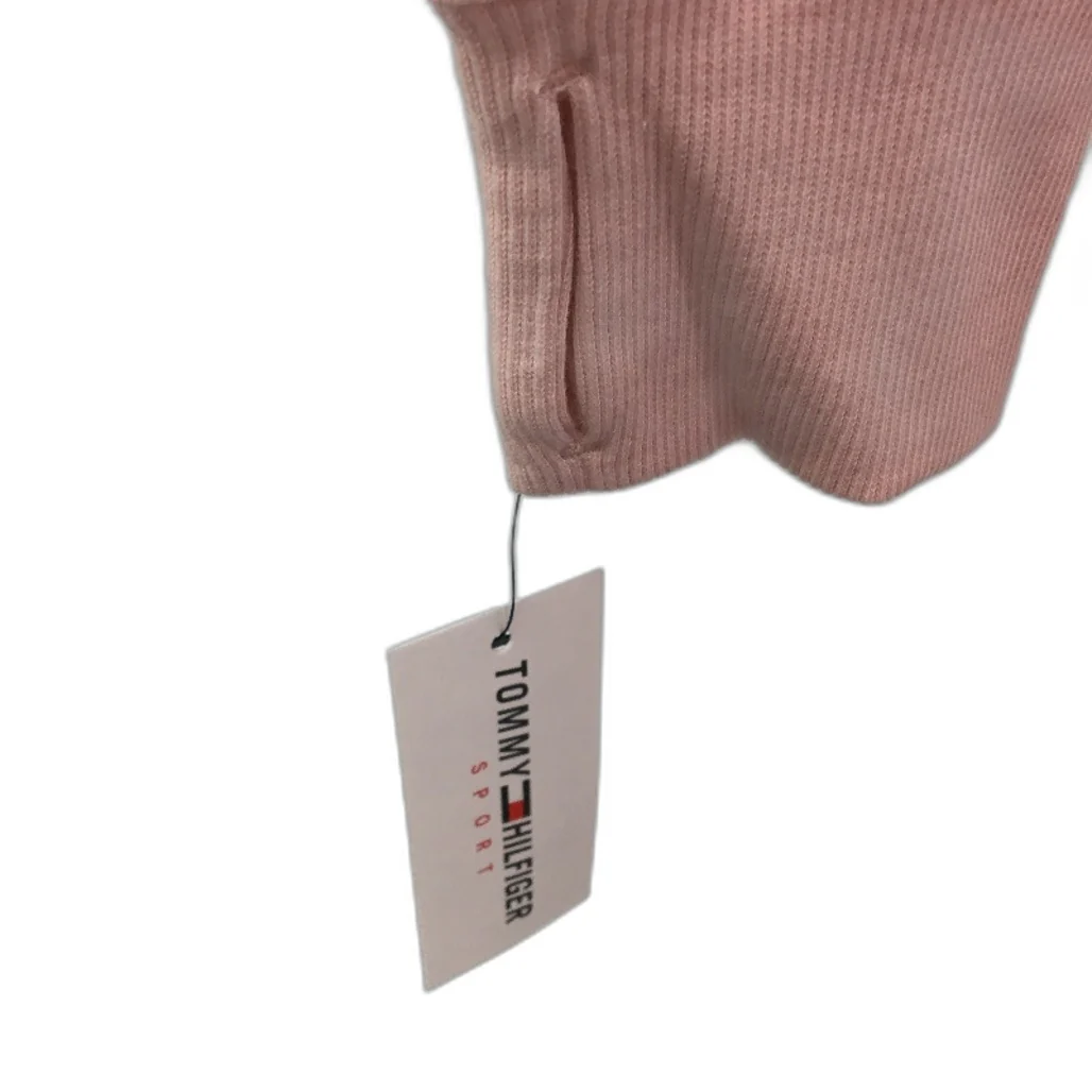 Tommy Hilfiger Sport Pink Cowl Neck Cotton Training Sweater Ladies Sz Large NEW - Image 4