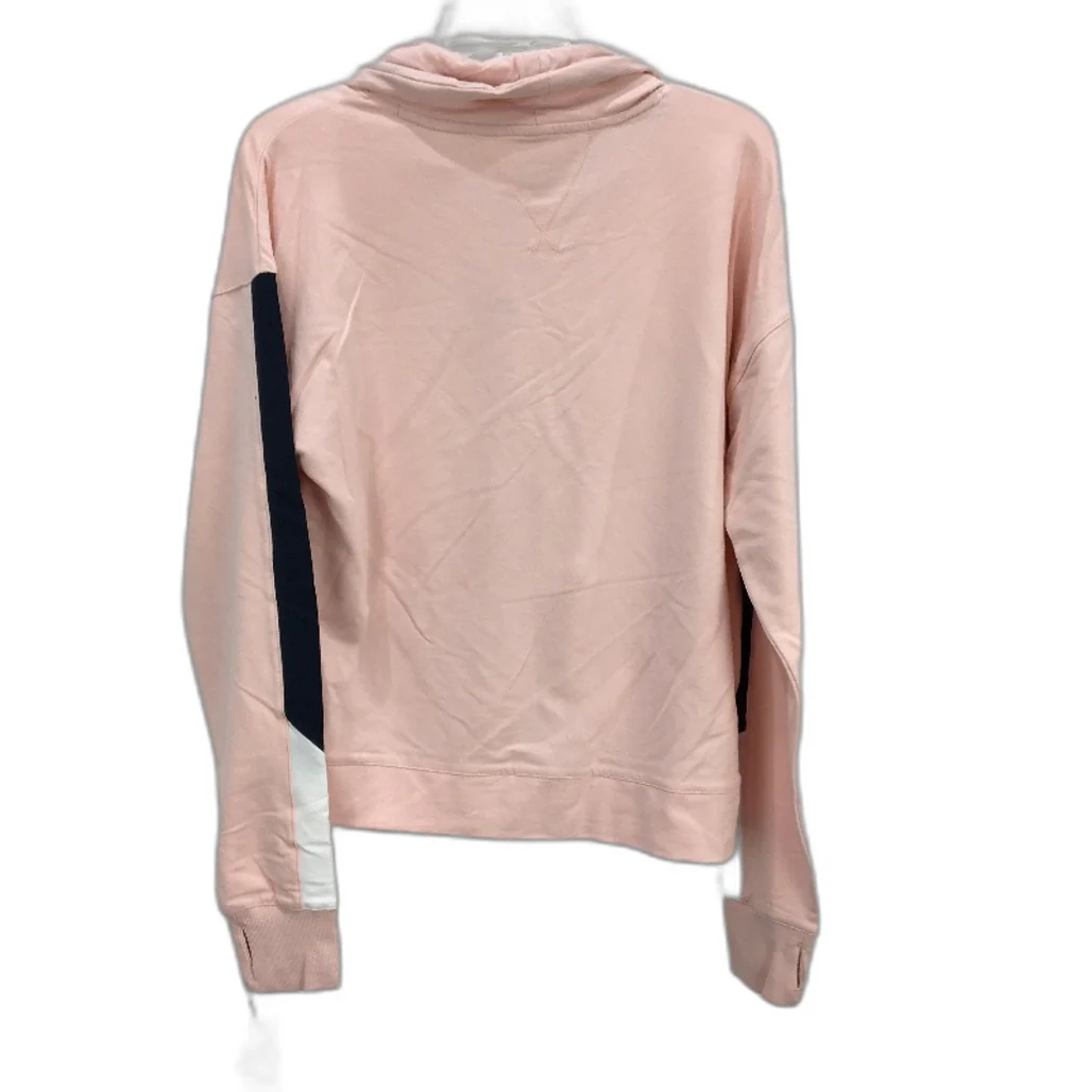 Tommy Hilfiger Sport Pink Cowl Neck Cotton Training Sweater Ladies Size XL NEW - Image 2