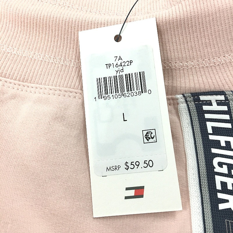Tommy Hilfiger Sport Pink Cotton Terry Training Jogger Pants Ladies Sz Large NEW - Image 5