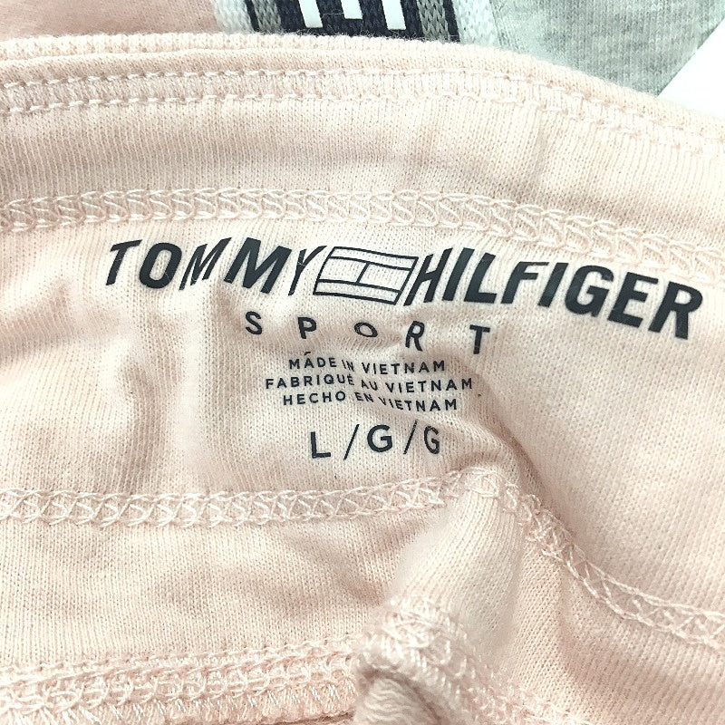 Tommy Hilfiger Sport Pink Cotton Terry Training Jogger Pants Ladies Sz Large NEW - Image 6