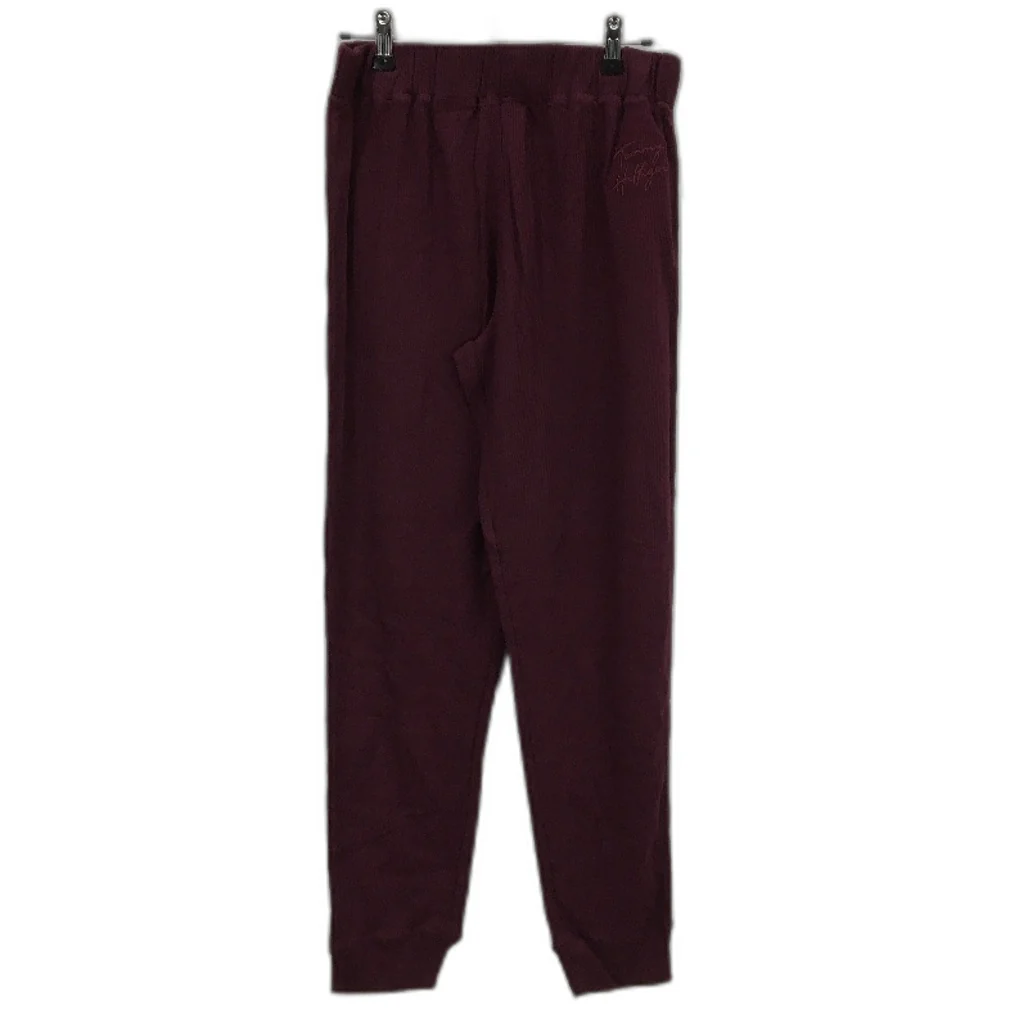 Tommy Hilfiger 2 Piece Solid Burgundy Waffle Pyjama Set Ladies Size Medium NEW - Image 4