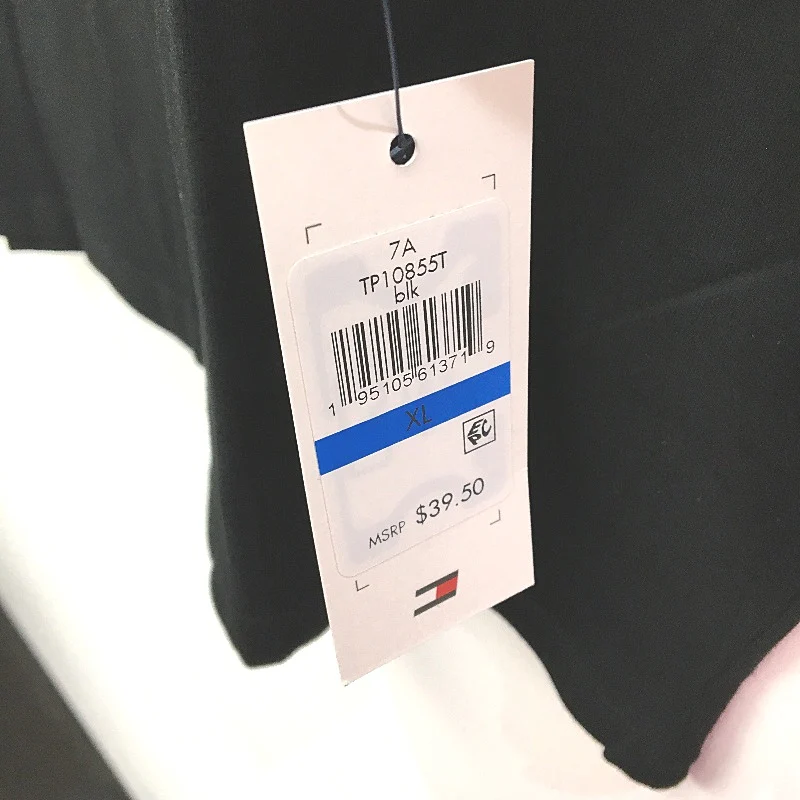 Tommy Hilfiger Sport Essentials Logo Black Cotton T-Shirt Ladies Size XL NEW - Image 4