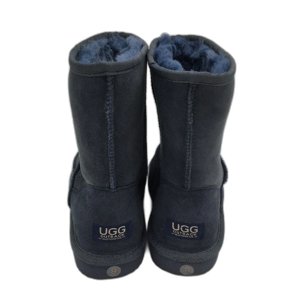 UGG Outback Australian Sheepskin Blue Short Boots Unisex Size EU 41 M8 L9 NEW - Image 3