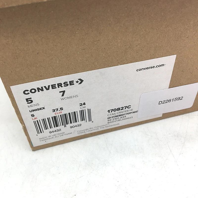 Converse Grey Speckled Sole All Star CTAS Crater Hi Top Sneakers Size M5 L7 NEW - Image 7