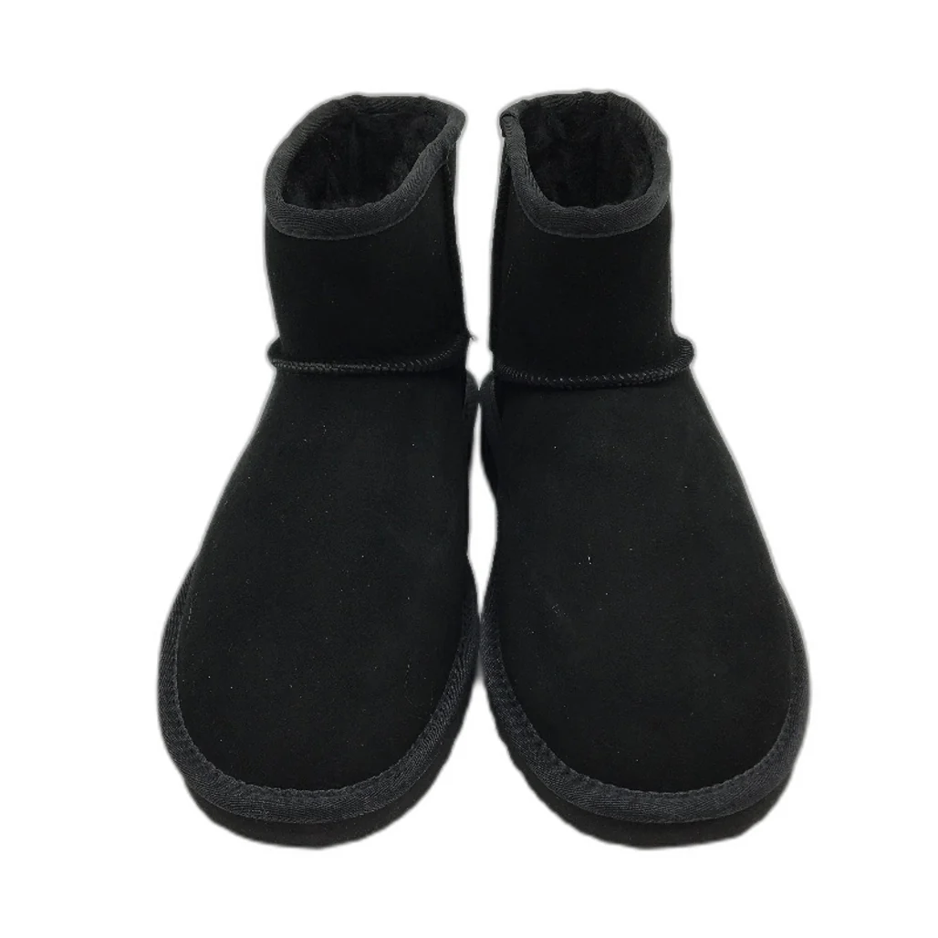 UGG Outback Australian Sheepskin Black Mini Classic Boot Unisex M8 L9 NEW - Image 2