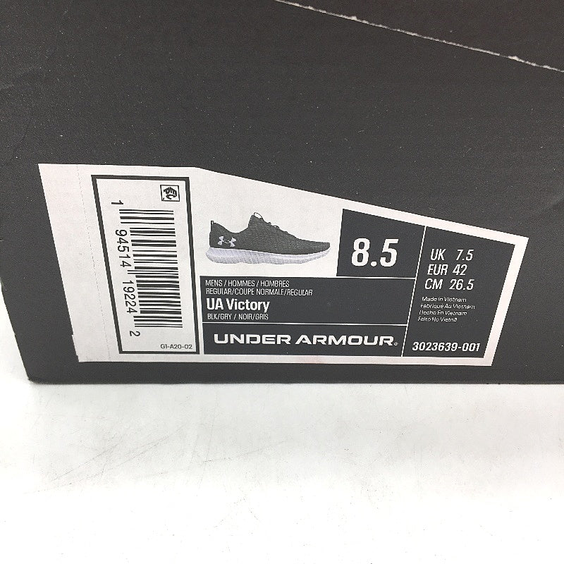 Under Armour Black UA Victory Cloudfoam Lace Up Sneakers Ladies US 8.5 EU 42 NEW - Image 7