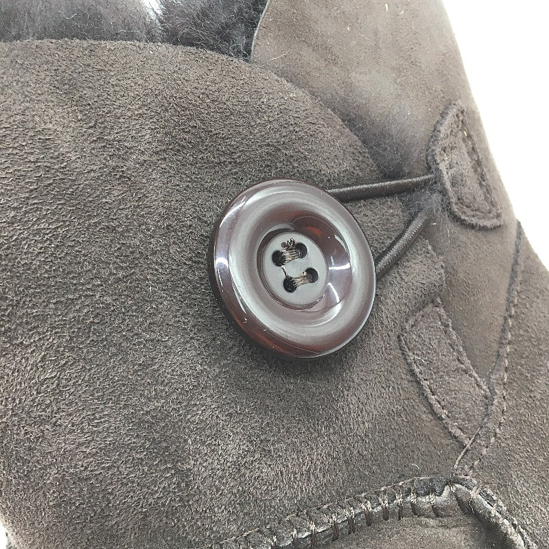 UGG Outback Australian Sheepskin Chocolate Mini Button Boot Unisex M5 L6 NEW - Image 3
