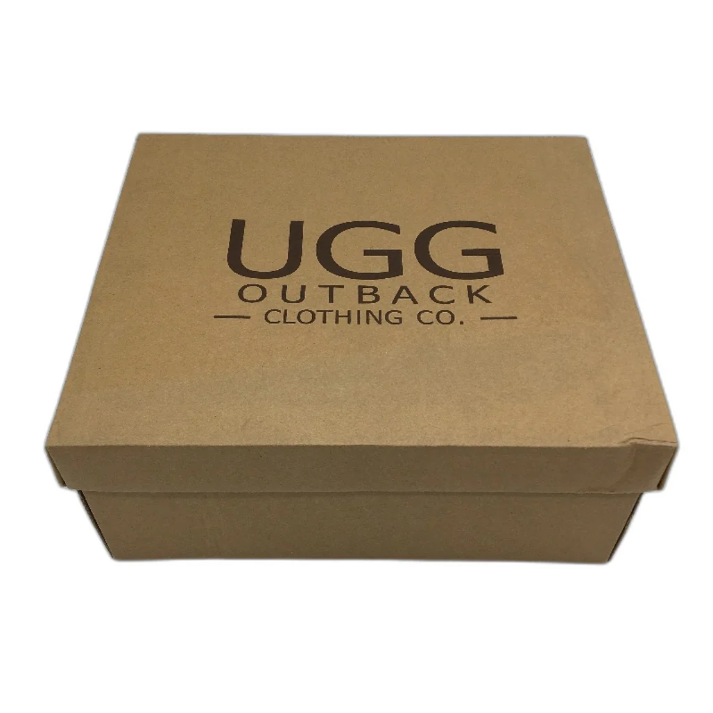 UGG Outback Australian Sheepskin Black Mini Button Boot Slipper Unisex M5 L6 NEW - Image 6