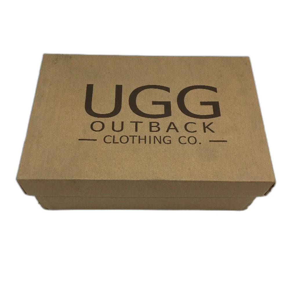 UGG Outback AUS Sheepskin Chestnut Moccasins Slippers Unisex US M4 L5 EU36 NEW - Image 6