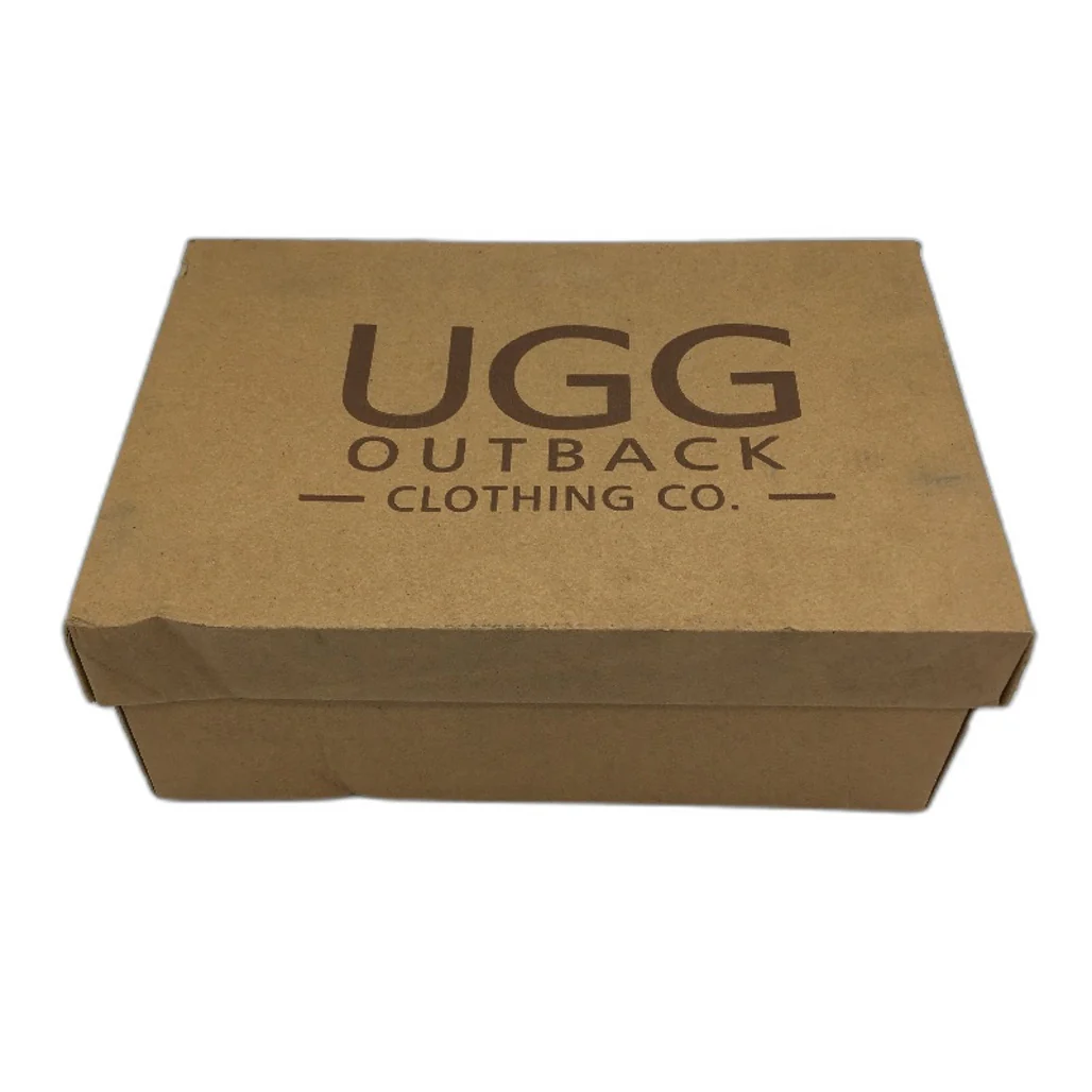 UGG Outback AUS Sheepskin Black Moccasins Slippers Unisex US M5 L6 EU37 NEW - Image 6