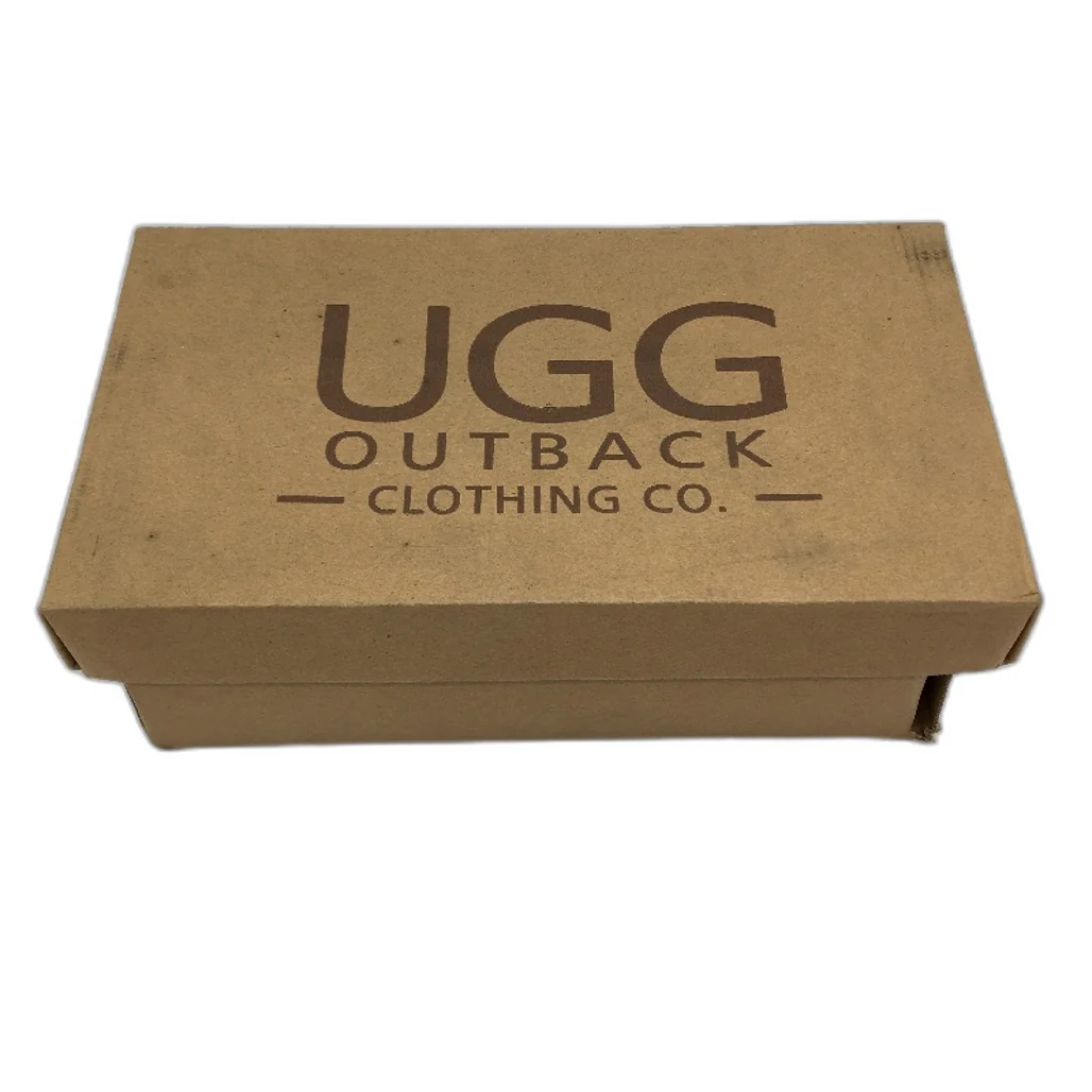 UGG Outback AUS Sheepskin Black Moccasin Tirari Slippers Ladies US 8 EU 39 NEW - Image 6