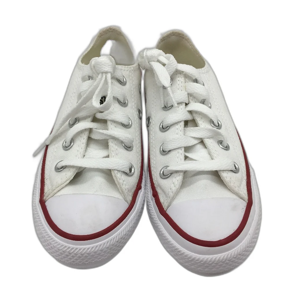 Converse White Chuck All Star CT Low Top Sneakers KIDS Youth US 11 EU 28 NEW - Image 2
