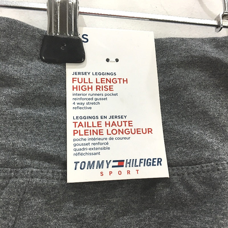 Tommy Hilfiger High Rise Grey Marle Full Jersey Leggings Ladies Size XS NEW - Image 4