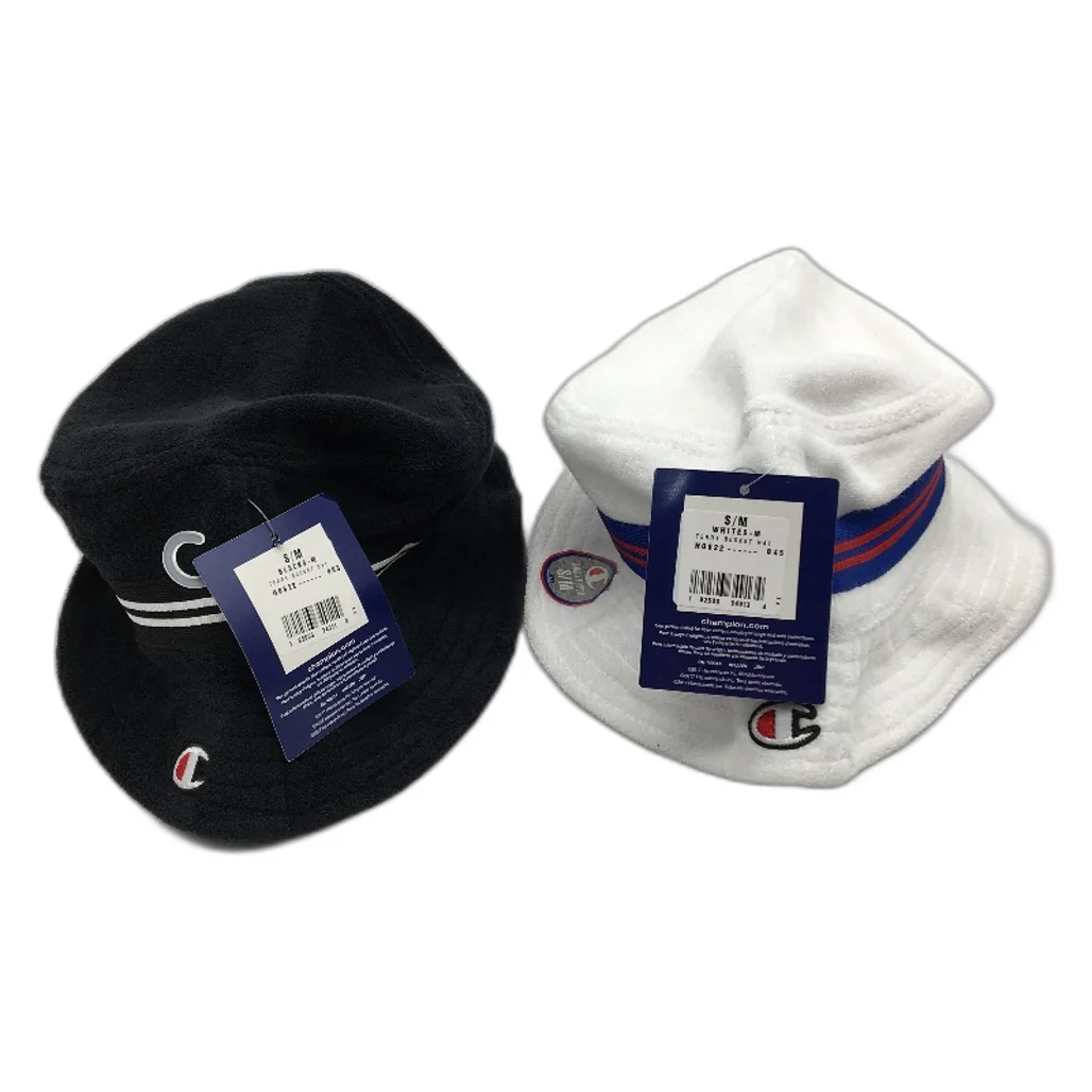 Champion 2 Pack Black and White Terry Bucket Hats Unisex Size S/M NEW - Image 9