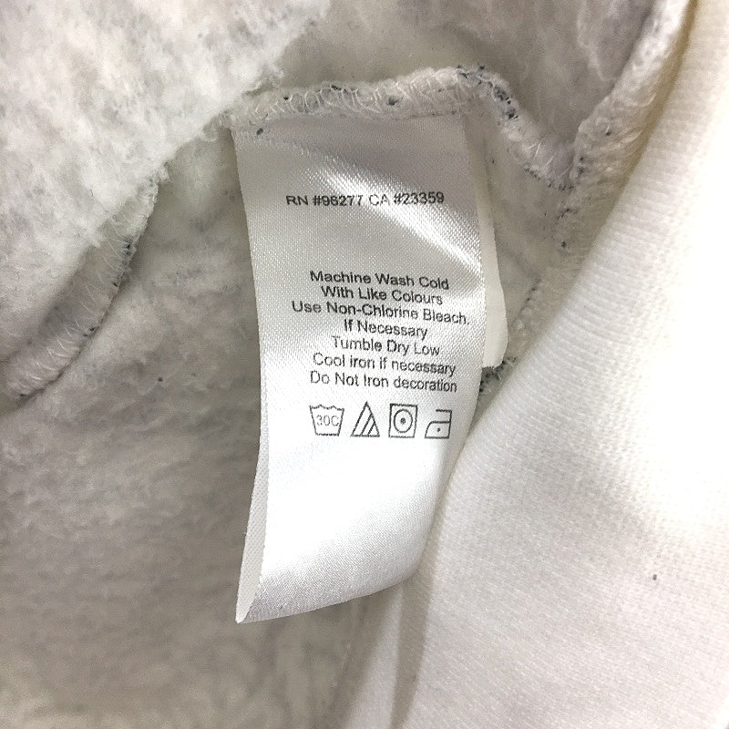 Vans Graffiti Print Full Zip Fleece White Hooded Jacket Mens Size Medium - Image 5