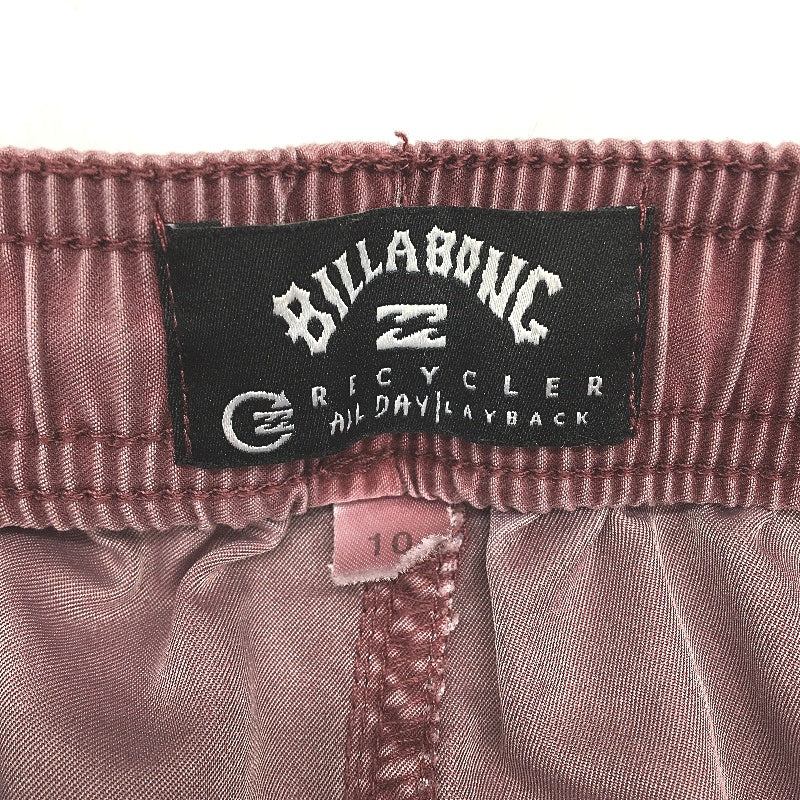 Billabong All Day Overdye Layback Vintage Style Red Boardshort Boys Size 10 - Image 3