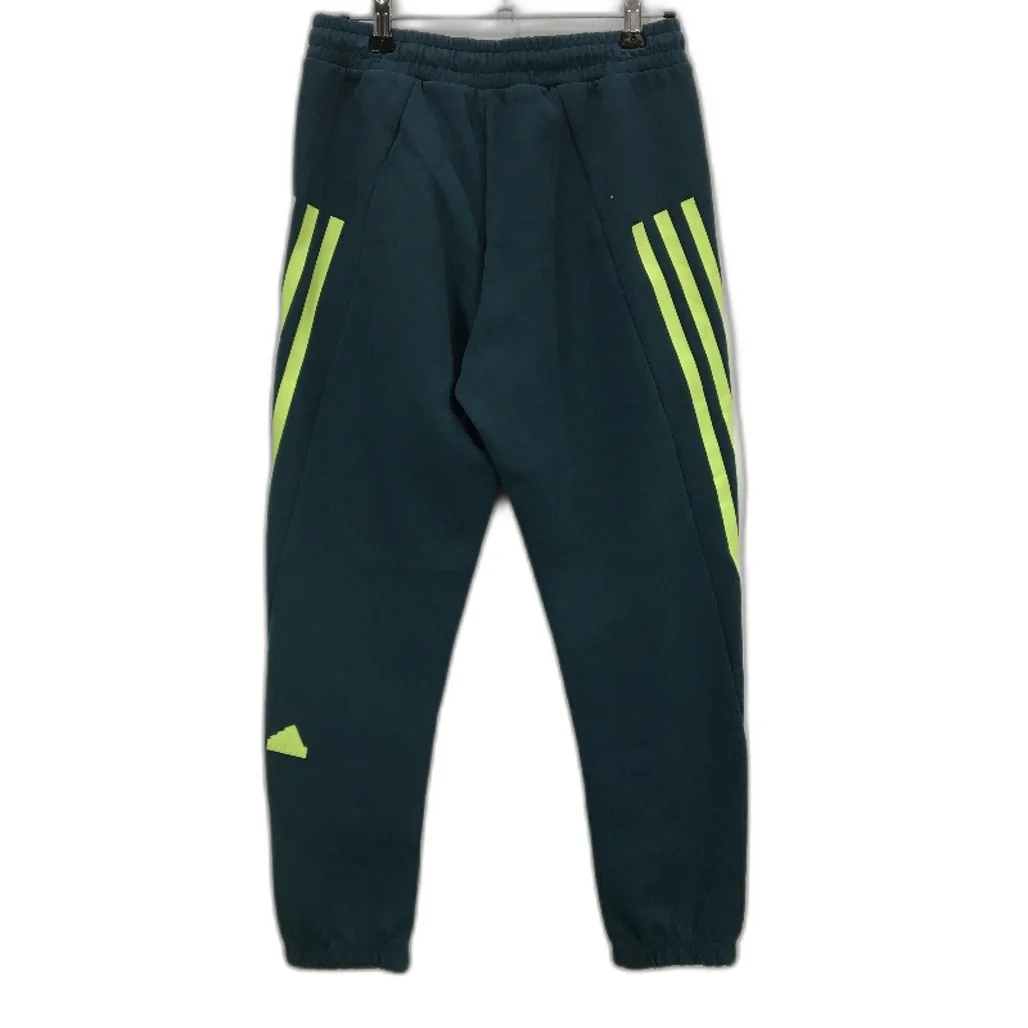Adidas Pine Green 3 Stripes Tracksuit Pants Sweatpants Joggers Womens Size S - Image 2