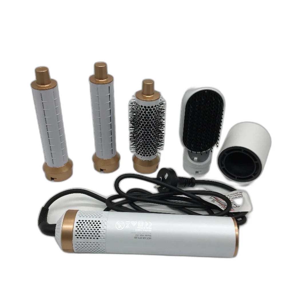 Hot Air Brush Styling Comb 5 In 1 Hair Curler Blow Dryer Styling Tool Set NEW - Image 3