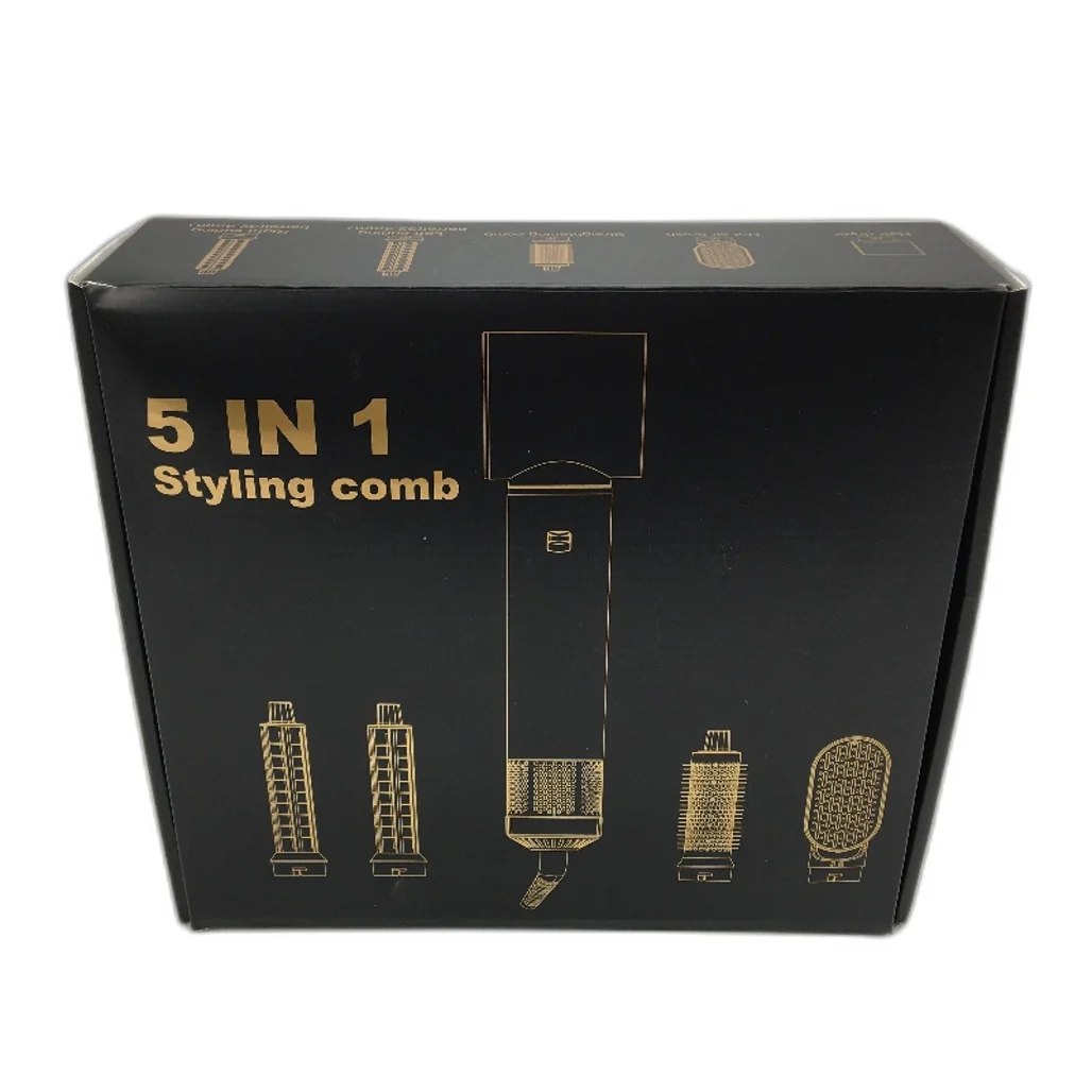 Hot Air Brush Styling Comb 5 In 1 Hair Curler Blow Dryer Styling Tool Set NEW - Image 5