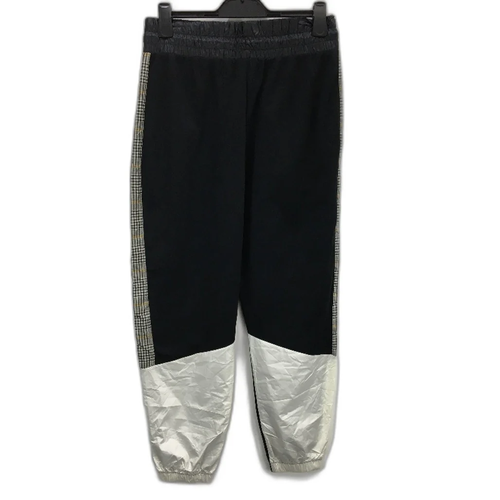 New Balance Black, Gold & White Parachute Trim Casual Track Pants Ladies Size M - Image 2